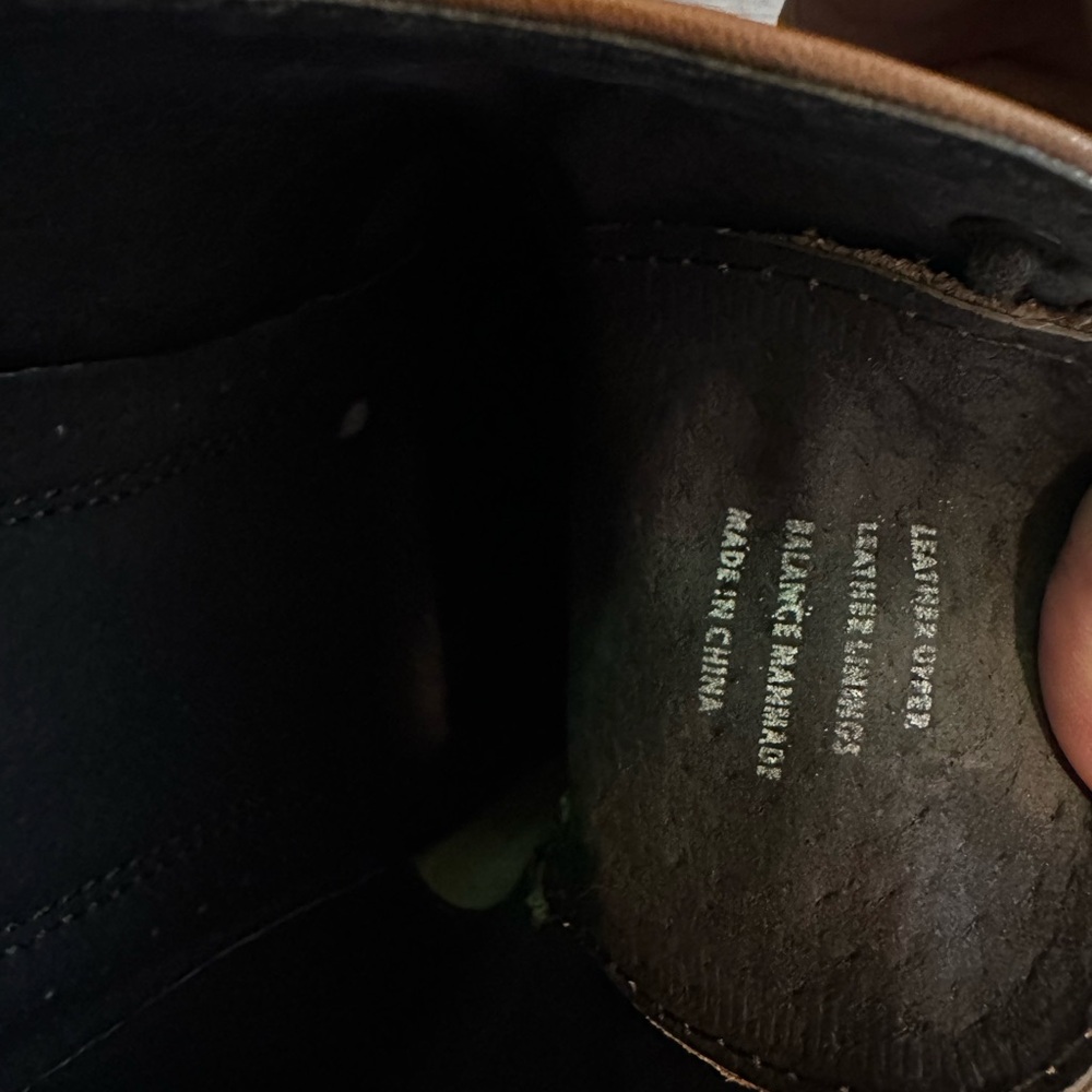 Stacy Adams "Dickens" Tan Genuine Leather Plain Toe Shoes 25231-240. Size 13W - Picture 7 of 9